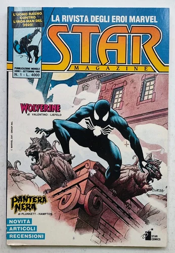 Star Magazine  #1 Italy Spider-Man Charles Vess Cover Black Suit