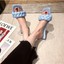 thumbnail 4 - Woman's Thin High Heels Sandals Weave Square Toe Slippers Ladies Heel Sexy Shoes