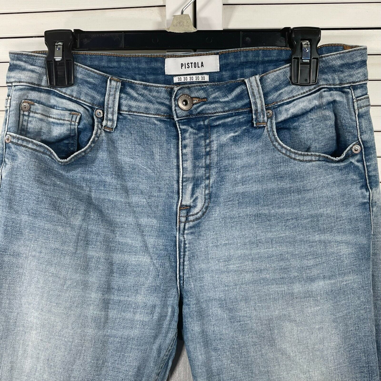 Pistola Women's Denim Blue Jeans Skinny Ankle Frayed … - Gem