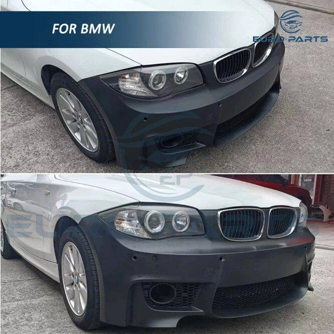 Kit de parachoques delantero conversión PP para BMW Serie 1 E82 E87 2008-2011 con luces antiniebla Foto 4 de 4