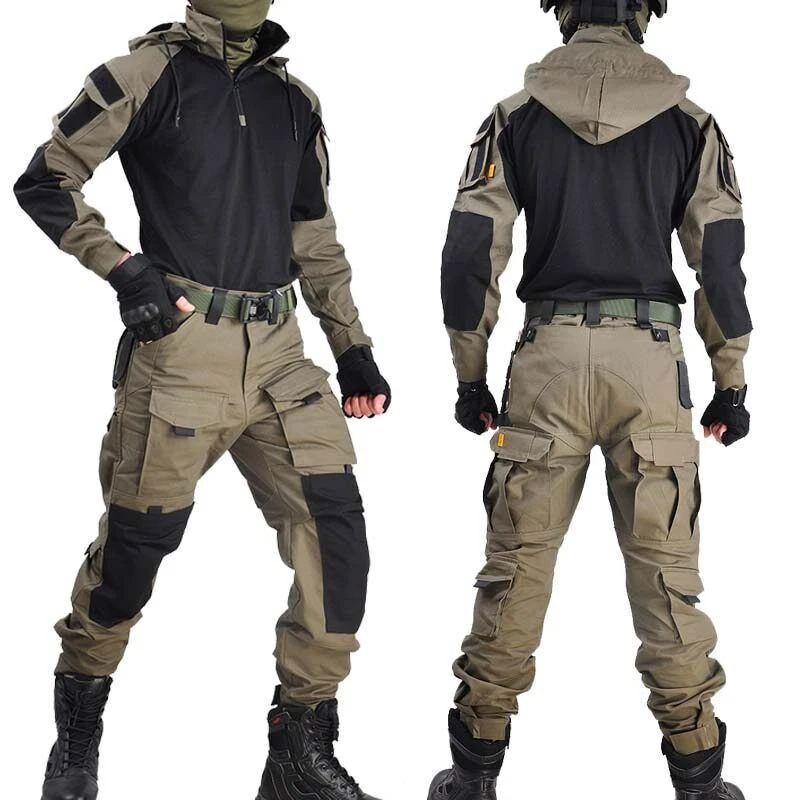 2023 Hooded tactical suit uniform trousers army color bullet air gun men's  suit