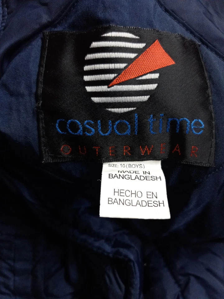 Casual Time Boys Bib Ski Snow Overalls Pants Size 10 Black - Image 2 of 3