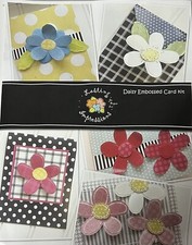 Lasting Impressions Lot Of 2 Daisy Embossed Card Kits