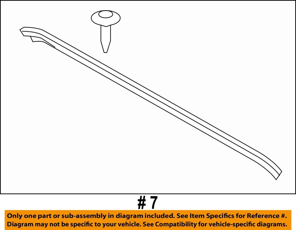 Componentes do capô Ford OEM 11-16 F-250 Super Duty - vedação para capô BC3Z16A238F - Imagem 2 de 2