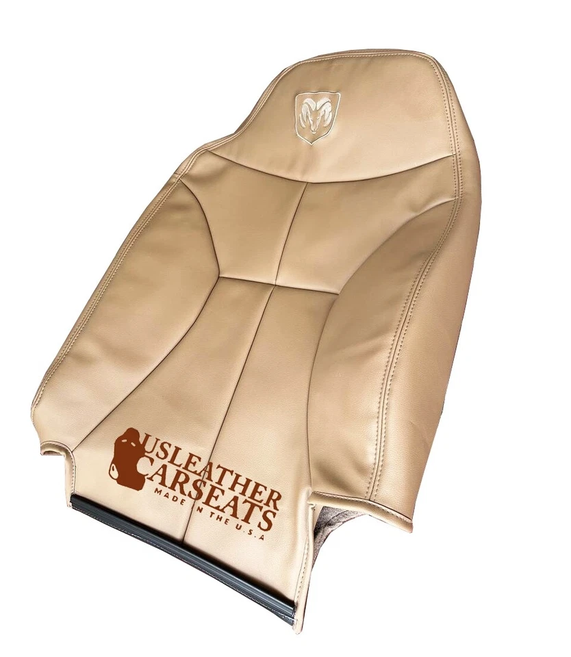 1998-2002 Подходит для Dodge Ram пассажирский Lean Back виниловый чехол на сиденье Camel желтовато-коричневый - Изображение 3 из 4