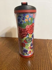 Starbucks Coffee Co Travel Tumbler Berry Fresh 16 oz Plastic Cup with Lid 2007