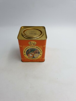 HEDLEY S CEYLON TEEDOSE CADDY THE WORLD S FINEST PREMIUM TEE ORANGE GEWÜRZ LEER