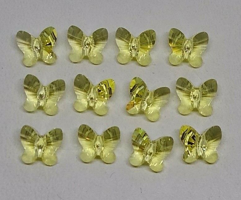 Jonquil Yellow Butterfly Earrings Made with Swarovski(R) Crystal Sterling Silver Jonquil Yellow Butterfly Earrings Made with Swarovski(R) Crystal Sterling Silver