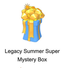 Webkinz Legacy Summer Super Mystery Box Code Only - Get One Mystery Item