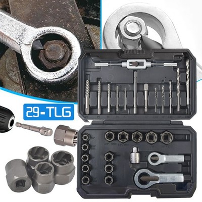 29tlg Mutternsprenger Satz Schraubenausdreher-Set Bolzenausdreher Extractor Kit