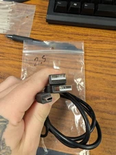 NEW OLD STOCK 2.5' USB A to Mini B Y Cable HDD ENCLOSURE