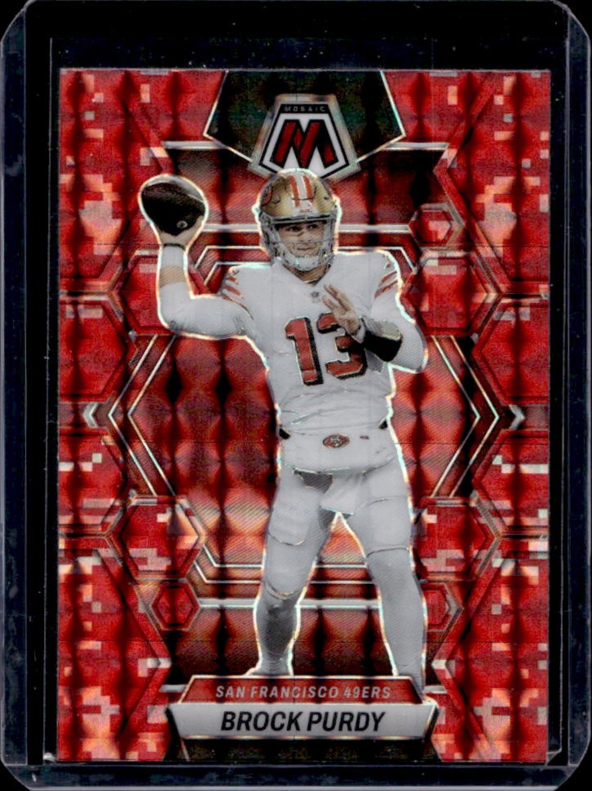 2023 Mosaic Brock Purdy Camo Red #211 49ers