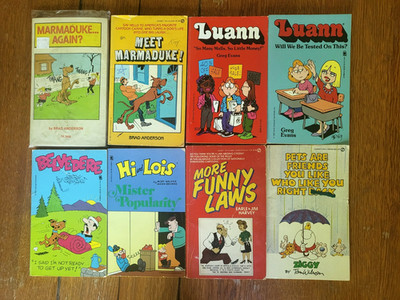 VINTAGE Kids Funny Books *EIGHT BOOK LOT* Marmanduke Hi & Lois Luana etc.