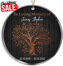 Personalized Memorial Ornament Christmas Remembrance Keepsake Gift for Loss o...