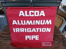 Truck Warning Red Load Flag Alcoa Aluminum Pipe Steel Yard Canvas Safety Vintage