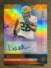 2019 Panini Illusions Dexter Williams Rookie RC Signs Auto Autograph Card Orange