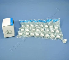 25 Leviton White Light Socket Outlet Plug Lamp Holder Adapters 125