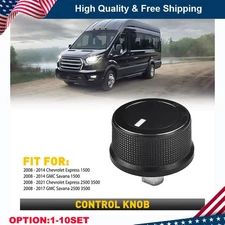 Replacement A/C Heater Panel Control Knob For 2008-2017 GMC Savana 2500 1-10x