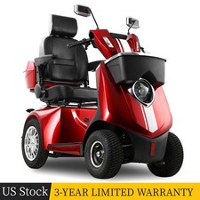 1000W Heavy Duty 4 Wheel Mobility Scooters for Seniors 40 Miles 500 lb Capacity