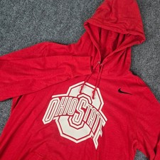 Nike Ohio State Buckeyes Red Athletic Hoodie Sweatshirt Men's Large