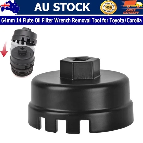 14 Flute Oil Filter Wrench Cap Remover Tool for Toyota Camry Corolla RAV4 Lexus
