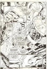 Solar Man of the Atom #58 page 6 Semi-Splash Original Art Valiant Acclaim Comics