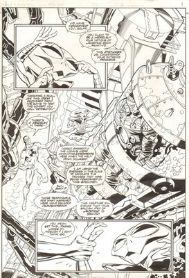 Solar Man of the Atom #58 page 6 Semi-Splash Original Art Valiant Acclaim Comics