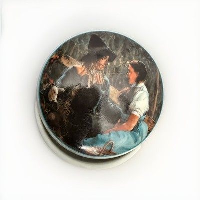 Wizard of Oz 50th Anniversary Hamilton Trinket Box Dorothy Meets the Scarecrow