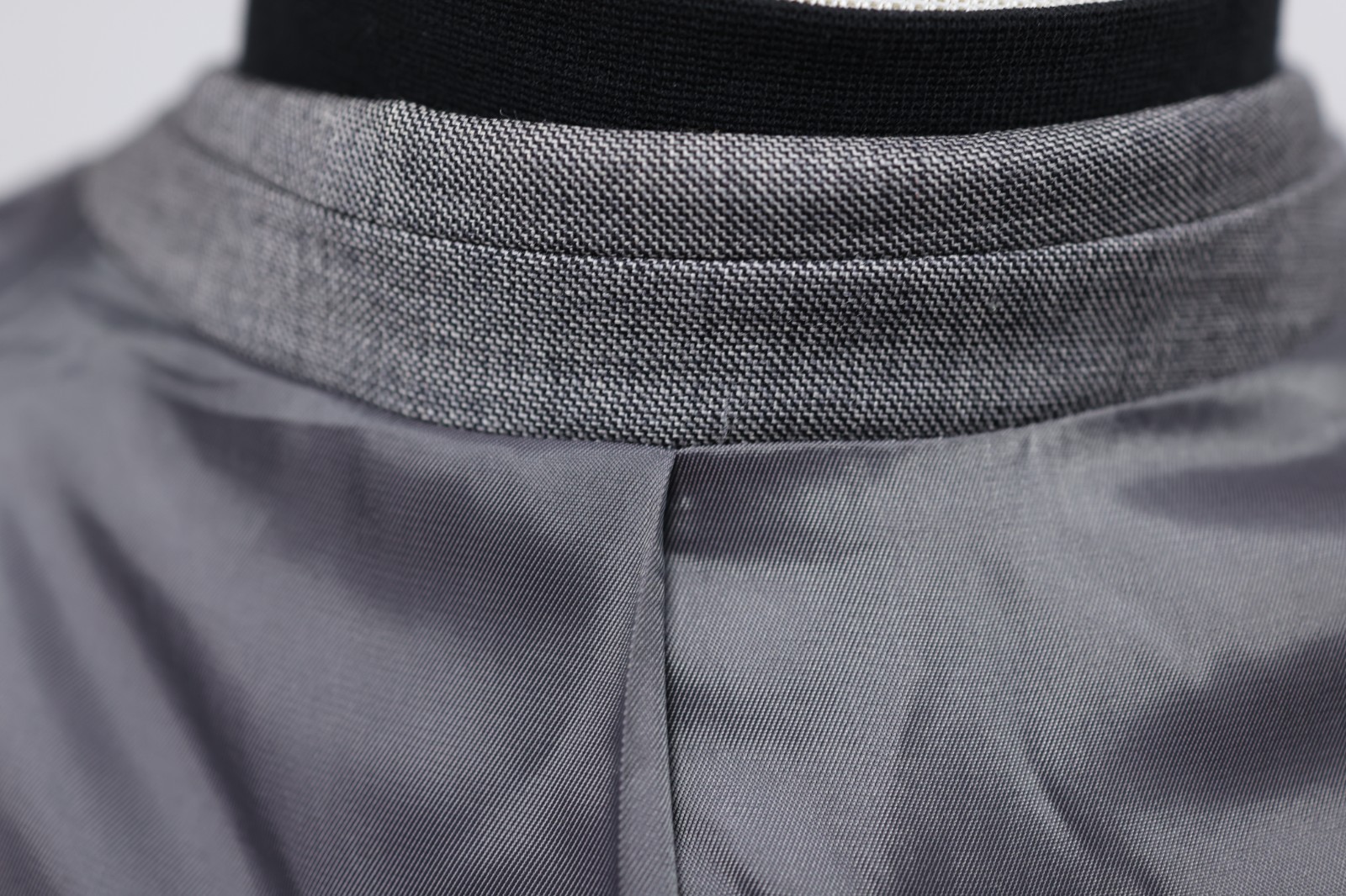 CHAPS mens solid gray 100% WOOL two button sport … - image 15