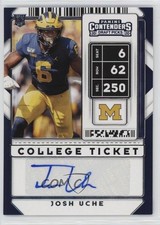 2020 Panini Contenders Draft Picks College Ticket Auto Josh Uche #248 Auto 1nr3