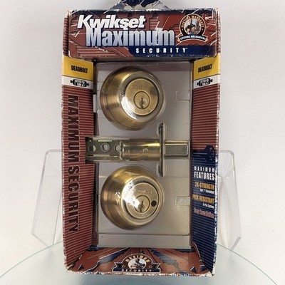 Kwikset Ultramax Security Deadbolt Double Cylinder Titanium Alloy Core Brass