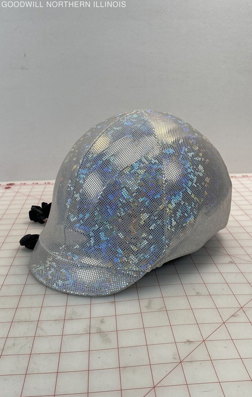Equestrian Horse Riding Helmet w/ Holographic Sparkle Cover Size: S