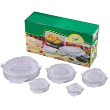 5PCS DIY Dumpling Maker Mould Dough Press Meat Pie Pastry Empanada Mold Tool