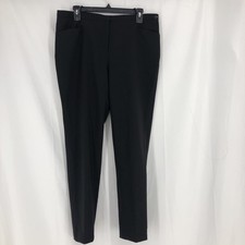 Vince Camuto Womens Black Straight Leg Dress Pants Size 12 Career Trousers