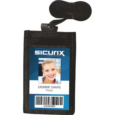 Sicurix Bau 55120 Badge Holder, Vertical, Pk12