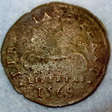 1568 Restriction of freedom by Philip II Spanish Netherlands Commemorative Penny