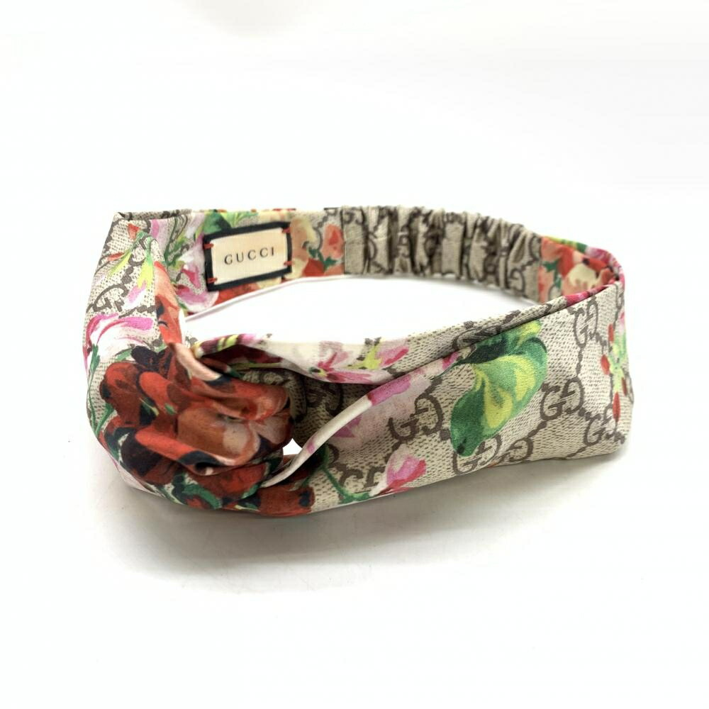 GUCCI 478723 Silk Hair Band Hair Accessory GG Flower Floral