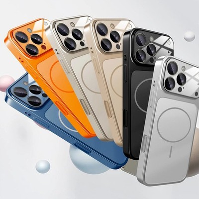 For iPhone 14 15 16 Pro Max 17 Turn to 17 Pro Max AG Nano Glass Case Cover