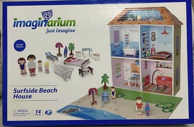 Imaginarium Surfside Beach House w Playmat Dollhouse Pretend Play Family Toy 3+
