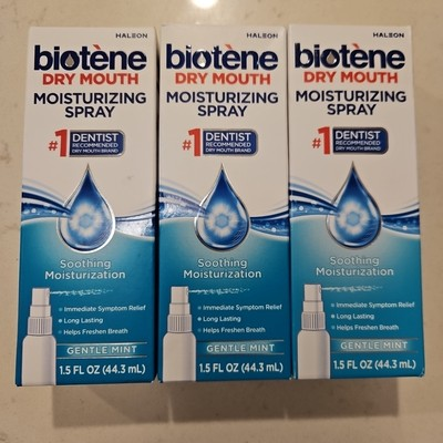 #ad Biotene Dry Mouth Moisturizing Spray Alcohol Free Breath Freshener X3 Exp 2027 $25.49