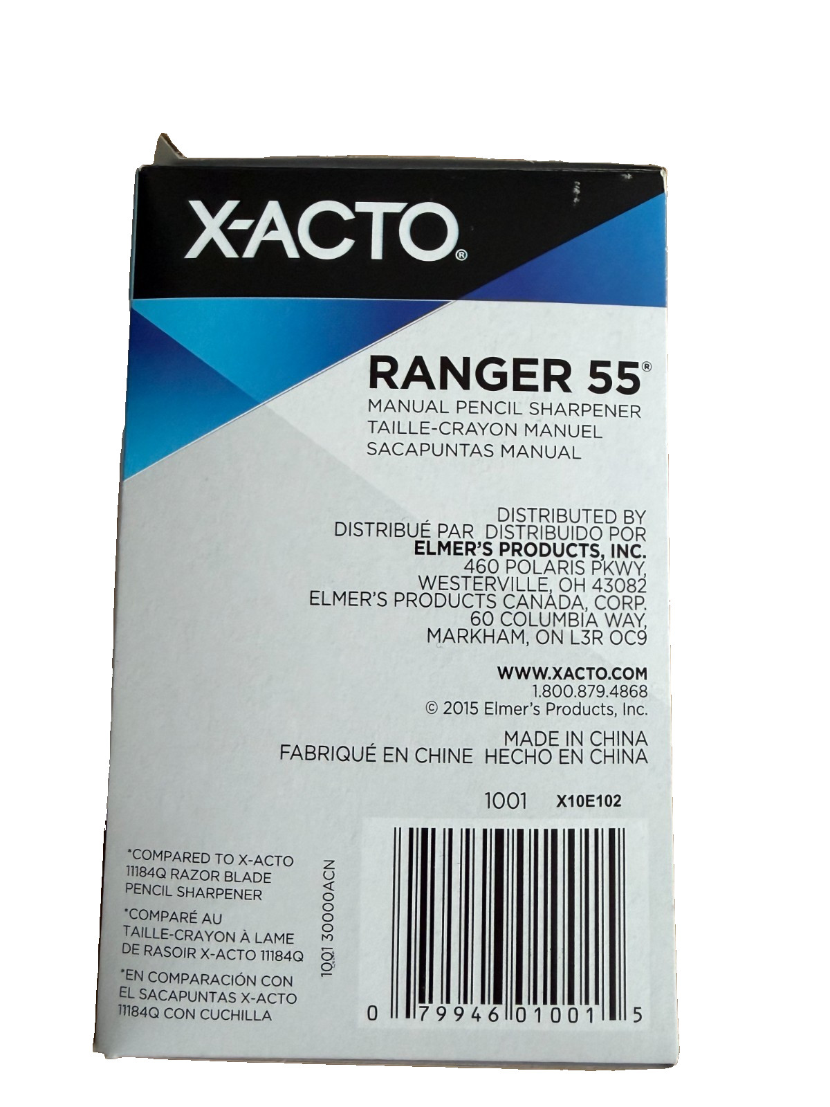 NIB X-ACTO Ranger 55 Manual Pencil Sharpener All Metal Construction Adjustable