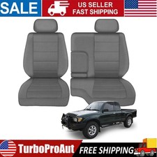 Front 6040 Bench Seat Covers For Toyota Tacoma 1995-2000 - Gray
