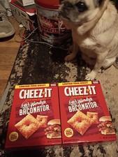 2 Box Cheez-it Wendy's Baconator Flavored Baked Crackers Limited Edition 12.4 Oz