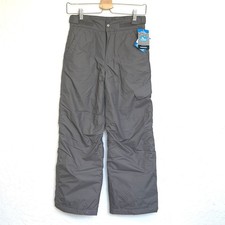 Columbia Youth Medium Ice Slope II Insulated Pants Gray Waterproof Snow Ski NWT
