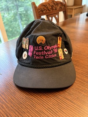 U.S. Olympic Summer Festival 1990 Twin Cities Hat Cap with Pins