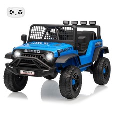 12V Kids Electric Car 2 Seater Ride on Toy w/ Safety Belt Parent Remote Control