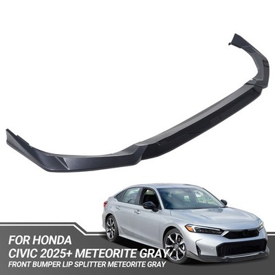 For 2025 Up Honda Civic Yofer Meteorite Gray 2 Tone Front Bumper Lip Splitter