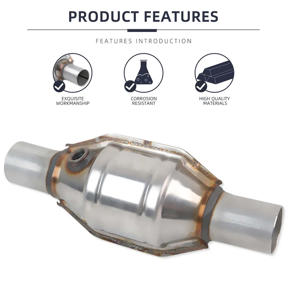 For Isuzu Rodeo Sport 3.2L 2002-2004 2" Inlet/Outlet Catalytic Converter Weld-on - Изображение 4 из 4