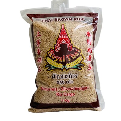 3 x 1kg  ROYAL THAI Naturreis AAA  Brauner Langkorn Duftreis