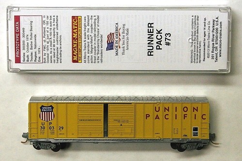 MTL Micro-Trains 03053180 30180 Union Pacific UP 300329 A-100-16 50 pies vagón de carga | Zustand: New